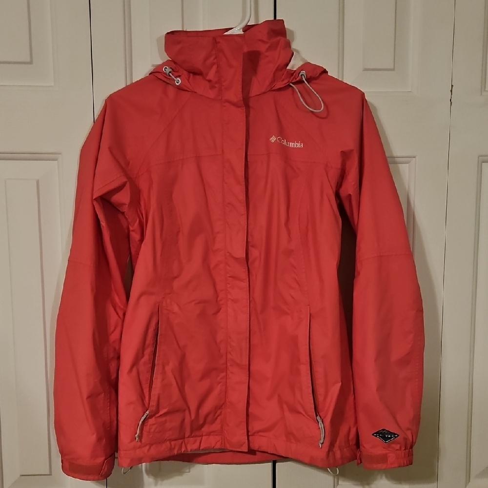 Columbia Women's Pink Rain Jacket - SMALL